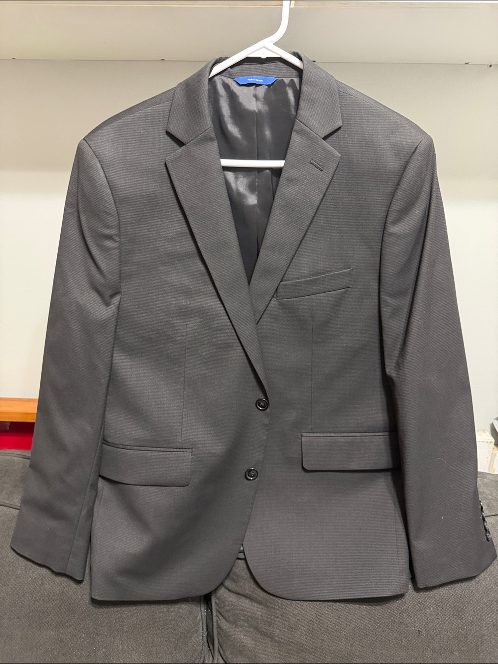 Apt. 9 Men's Charcoal Gray Two-Button Blazer